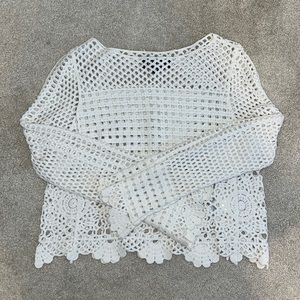 White crochet top
